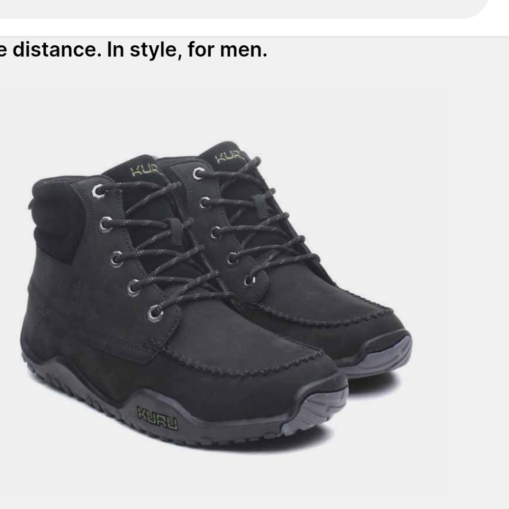KURU Quest Leather Boot. Black, Men's size 12.5